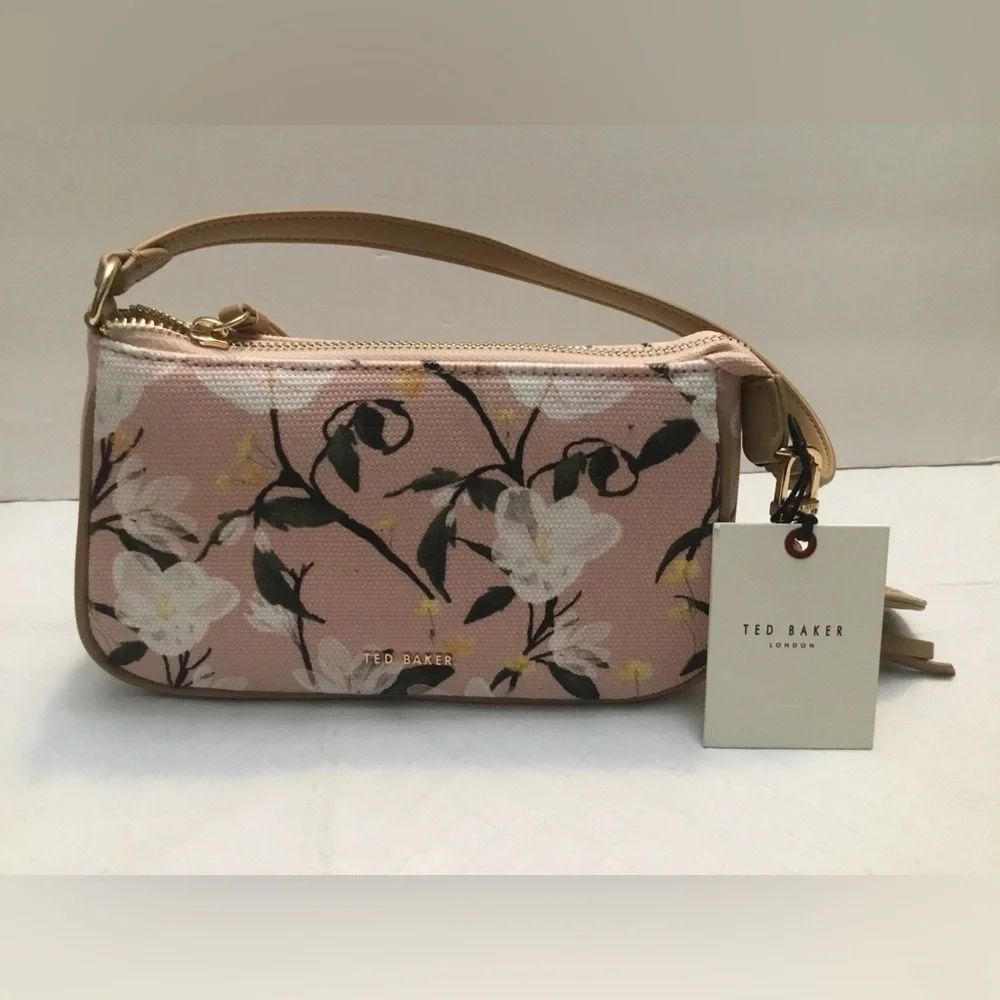 Ted Baker Pink Floral Wristlet Clutch
